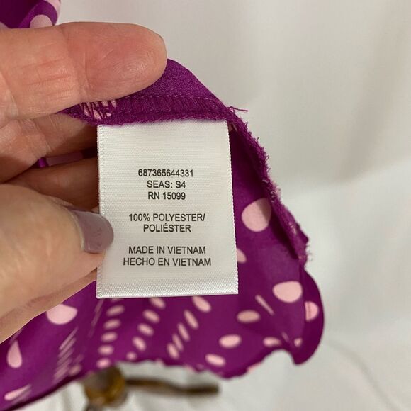 NWOT Metaphor Polka Dot Short Sleeve Top - Picture 5 of 5